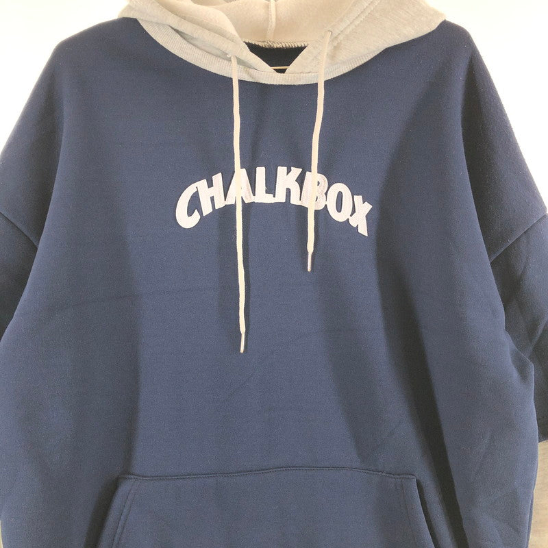【中古品】【レディース】 CHALKBOX レイヤード風 配色プルオーバーパーカー 170-260707-sm-03-otoh カラー：ネイビー 万代Net店