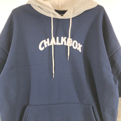 【中古品】【レディース】 CHALKBOX レイヤード風 配色プルオーバーパーカー 170-260707-sm-03-otoh カラー：ネイビー 万代Net店