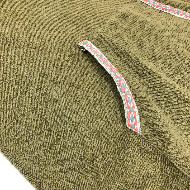 【中古品】【メンズ】 DISCOVERED ディスカバード フリンジ付き メキシカンパーカー風 フーディー 147-260819-sｍ-02-otoh カラー：カーキ 万代Net店