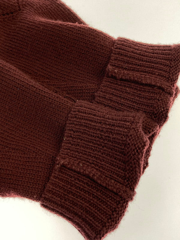 【中古品】【メンズ】 ERNEST W BAKER アーネストダブルベーカー HEART CARDIGAN ハートカーディガン 141-260104-zi-07-min サイズ：L カラー：ワインレッド 万代Net店