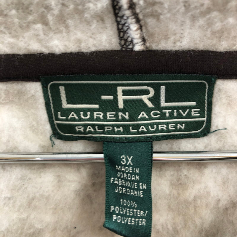 【中古品】【メンズ】 L-RL ローレン アクティブ ラルフローレン 総柄フリースフーディー プルオーバー 147-260512-sy-01-otoh サイズ：３X カラー：ブラウン系 万代Net店