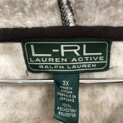 【中古品】【メンズ】 L-RL ローレン アクティブ ラルフローレン 総柄フリースフーディー プルオーバー 147-260512-sy-01-otoh サイズ：３X カラー：ブラウン系 万代Net店