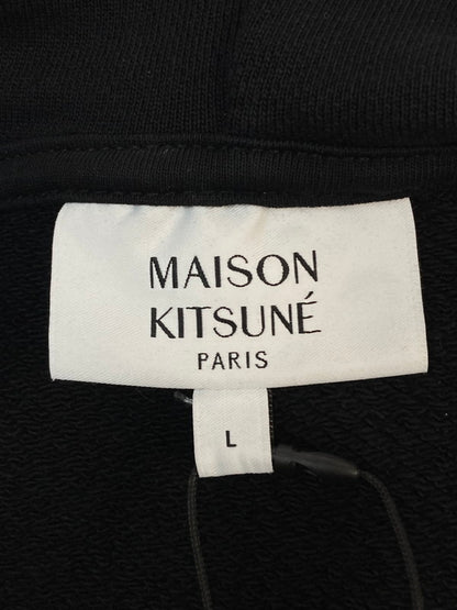 【中古品】【メンズ】 MAISON KITSUNE メゾンキツネ LW00702KM0001 FOX HEAD PATCH REGULAR HOODIE フーディ 140-260104-zi-11-min サイズ：L カラー：ブラック 万代Net店