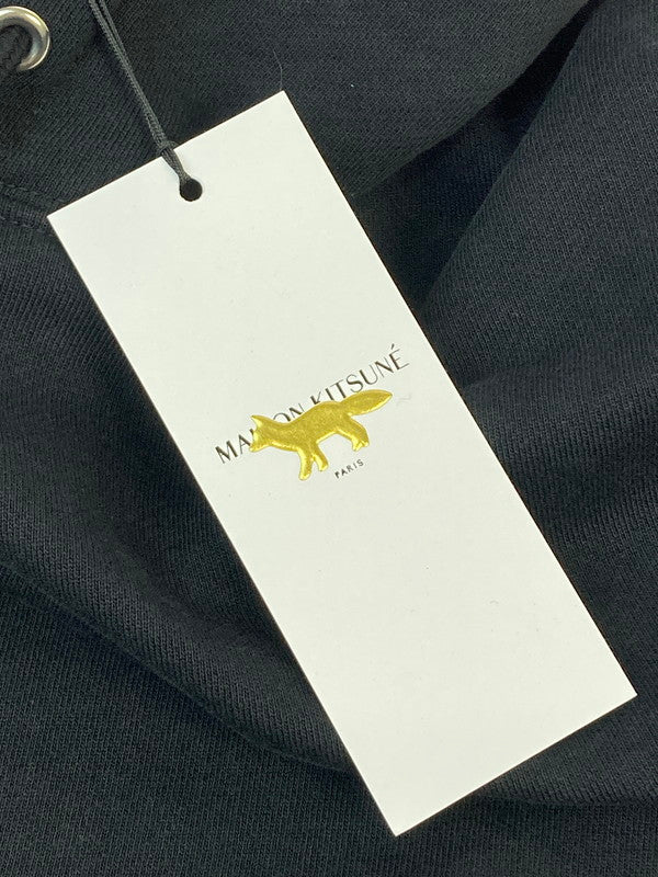 【中古品】【メンズ】 MAISON KITSUNE メゾンキツネ LW00702KM0001 FOX HEAD PATCH REGULAR HOODIE フーディ 140-260104-zi-11-min サイズ：L カラー：ブラック 万代Net店