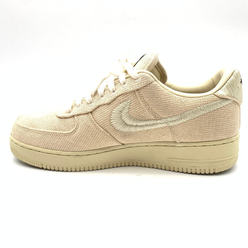 【中古美品】【メンズ】 NIKE×STUSSY ナイキ ステューシーCZ9084-200 AIR FORCE 1 LOW FOSSIL STONE スニーカー 靴 160-600501-ts-06-otoh カラー：フォッシルストーン 万代Net店