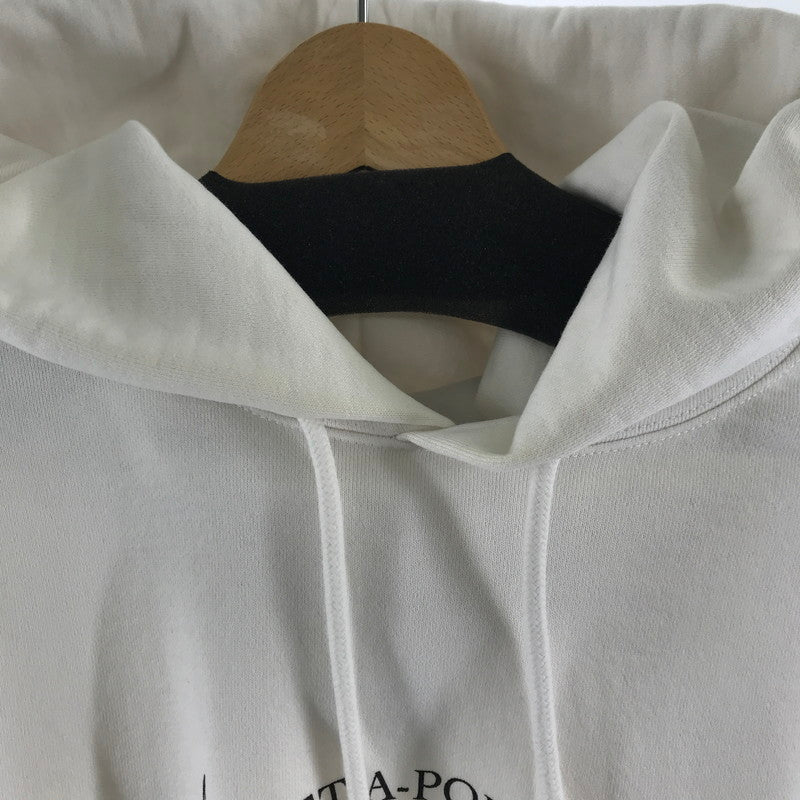 【中古品】【メンズ】 VETEMENTS ヴェトモン Black Label Logo Hoodie ブラック レーベル ロゴ フーディー カラーWhite サイズS 141-260716-ky-02-fuz 万代Net店