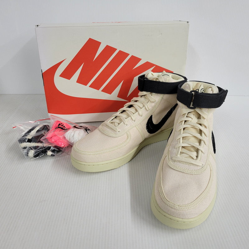 【中古美品】【メンズ】 NIKE ナイキ × STUSSY ステューシー VANDAL SP DX5425-200 バンダル スペシャル コラボ スニーカー シューズ 靴 160-250429-ay-01-izu サイズ：28.5cm カラー：FOSSIL/BLACK-FOSSIL 万代Net店