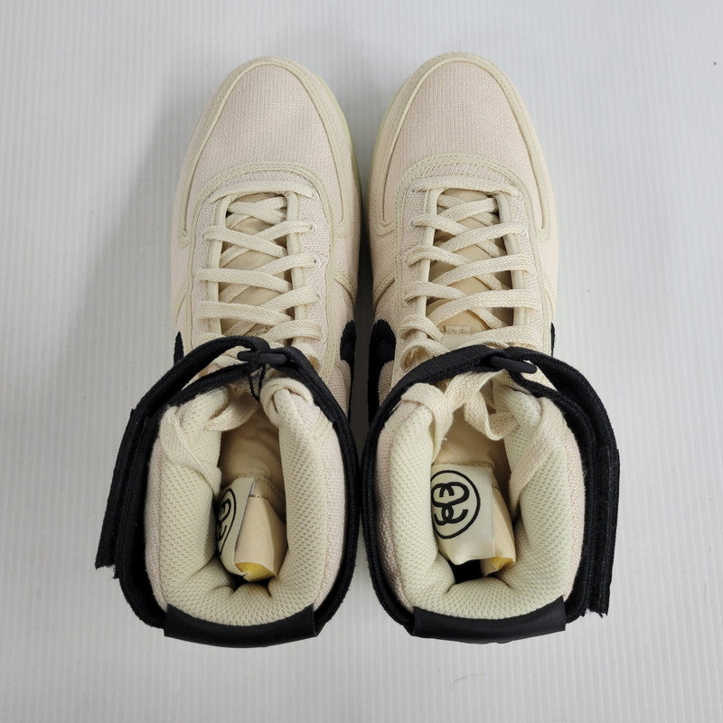 【中古美品】【メンズ】 NIKE ナイキ × STUSSY ステューシー VANDAL SP DX5425-200 バンダル スペシャル コラボ スニーカー シューズ 靴 160-250429-ay-01-izu サイズ：28.5cm カラー：FOSSIL/BLACK-FOSSIL 万代Net店