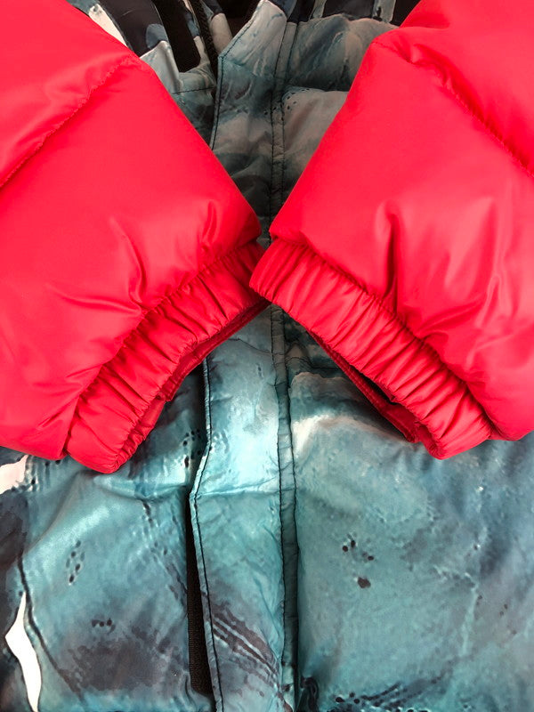 【中古品】【メンズ】 Supreme シュプリーム × THE NORTH FACE コラボ ND91901 ステイツ オブ リバティー バルトロ ジャケット アウター 149-251107-rt-18-tag サイズ：M カラー：レッド 万代Net店