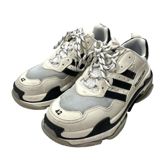 【中古品】【メンズ】 ADIDAS BALENCIAGA バレンシアガ x アディダス  ADIDAS コラボ トリプル S スニーカー  TRIPLE S SNEAKERS 161-250302-nm-04-fuz サイズ：42（27.5cm） カラー：ホワイト 万代Net店