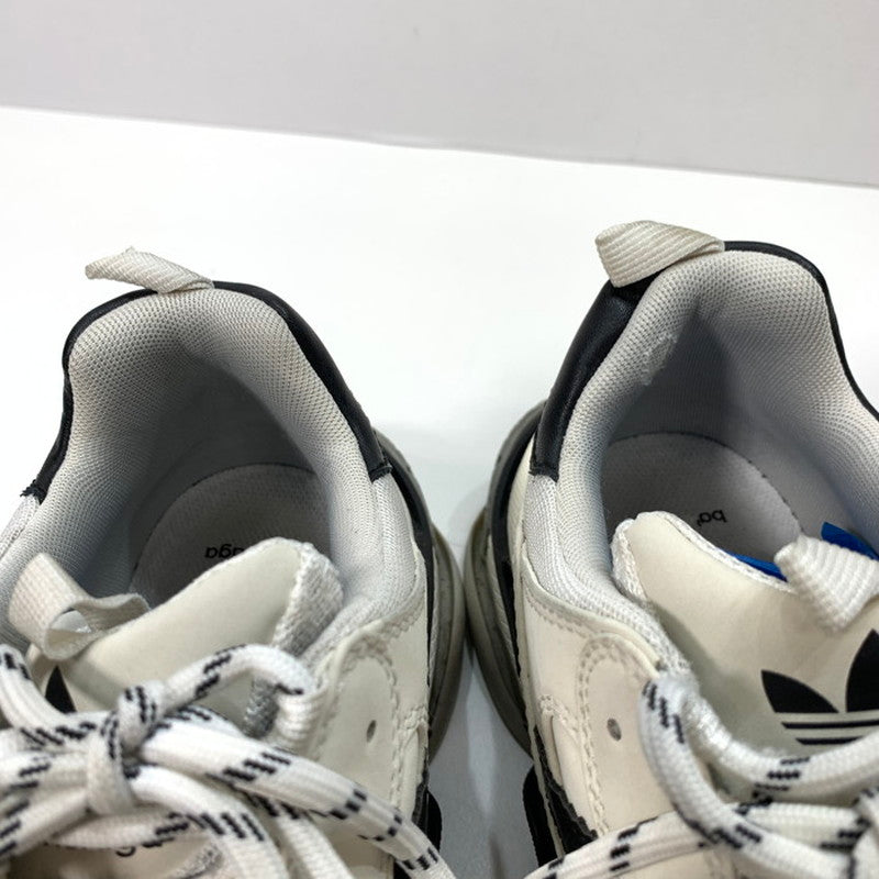 【中古品】【メンズ】 ADIDAS BALENCIAGA バレンシアガ x アディダス  ADIDAS コラボ トリプル S スニーカー  TRIPLE S SNEAKERS 161-250302-nm-04-fuz サイズ：42（27.5cm） カラー：ホワイト 万代Net店