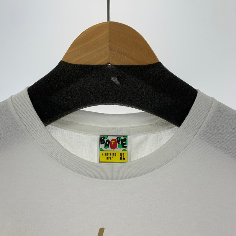 【中古品】【メンズ】 A BATHING APE ア ベイシング エイプ 1K72110146 JAPANESE PEONY TEE "WHITE" 和柄 半袖 Tシャツ トップス 古着 142-250904-mh-07-fuz サイズ：XL カラー：ホワイト 万代Net店