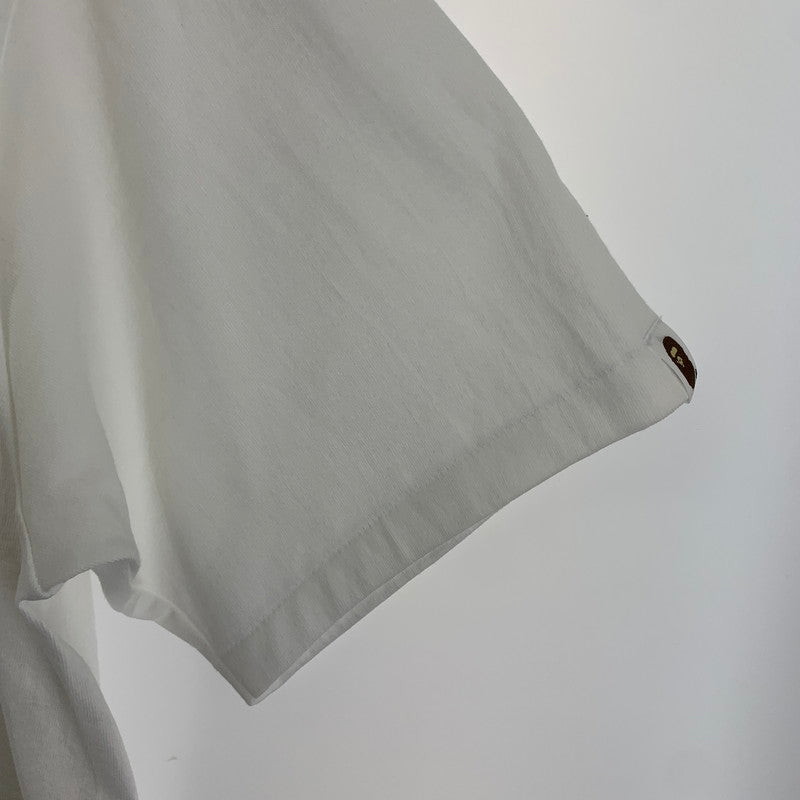 【中古品】【メンズ】 A BATHING APE ア ベイシング エイプ 1K72110146 JAPANESE PEONY TEE "WHITE" 和柄 半袖 Tシャツ トップス 古着 142-250904-mh-07-fuz サイズ：XL カラー：ホワイト 万代Net店