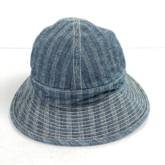 【中古品】【メンズ】 BOWWOW バウワウ HERRING BONE DENIM HAT ヘリンボーン デニムハット 帽子 185-260130-ky-10-fuz サイズ：L カラー：ネイビー 万代Net店