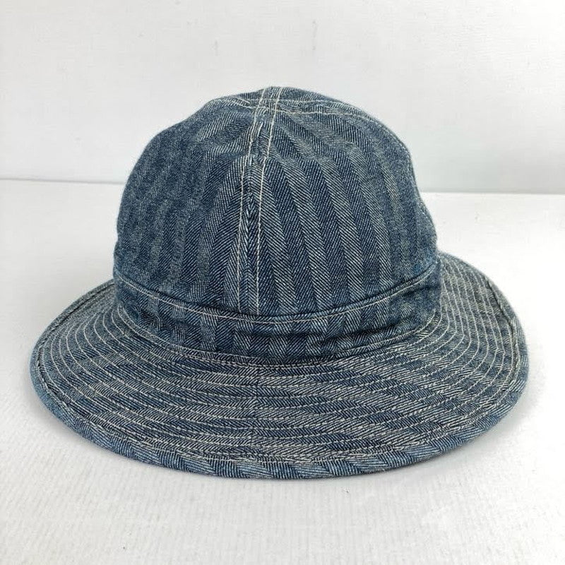 【中古品】【メンズ】 BOWWOW バウワウ HERRING BONE DENIM HAT ヘリンボーン デニムハット 帽子 185-260130-ky-10-fuz サイズ：L カラー：ネイビー 万代Net店