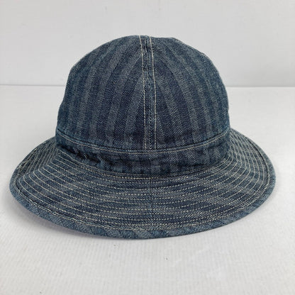 【中古品】【メンズ】 BOWWOW バウワウ HERRING BONE DENIM HAT ヘリンボーン デニムハット 帽子 185-260130-ky-10-fuz サイズ：L カラー：ネイビー 万代Net店