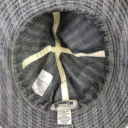 【中古品】【メンズ】 BOWWOW バウワウ HERRING BONE DENIM HAT ヘリンボーン デニムハット 帽子 185-260130-ky-10-fuz サイズ：L カラー：ネイビー 万代Net店