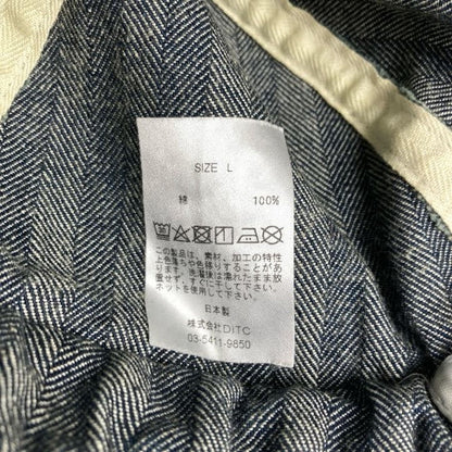 【中古品】【メンズ】 BOWWOW バウワウ HERRING BONE DENIM HAT ヘリンボーン デニムハット 帽子 185-260130-ky-10-fuz サイズ：L カラー：ネイビー 万代Net店