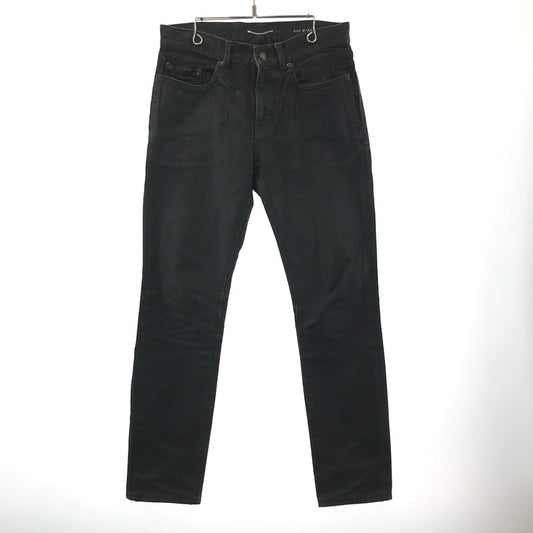 【中古品】【メンズ】 SAINT LAURENT サンローラン コーティング デニム スキニー パンツ D02 M/SK-LW 527389 YA867 （SSA) 158-240930-nm-6-fuz サイズ：28 カラー：ブラック 万代Net店