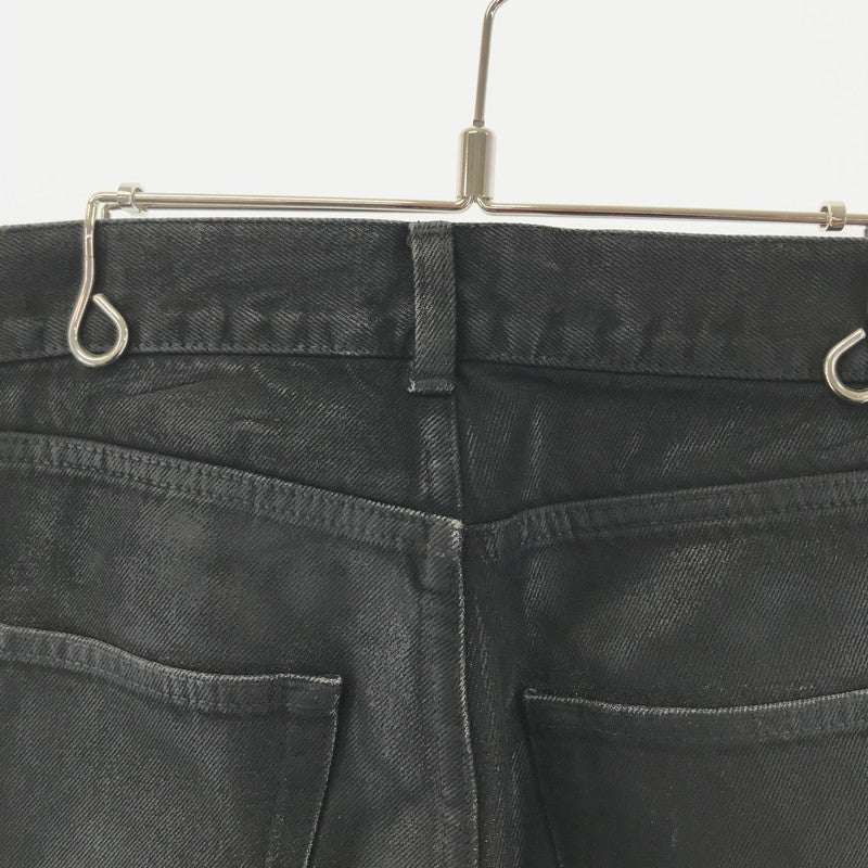 【中古品】【メンズ】 SAINT LAURENT サンローラン コーティング デニム スキニー パンツ D02 M/SK-LW 527389 YA867 （SSA) 158-240930-nm-6-fuz サイズ：28 カラー：ブラック 万代Net店