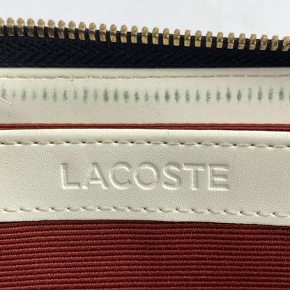 【中古品】【メンズ/レディース】 LACOSTE ラコステ 長財布 ラウンドファスナー エンボス ロング ジップ ウォレット (SSA) 201-241008-nm-15-fuz カラー：ブラック 万代Net店