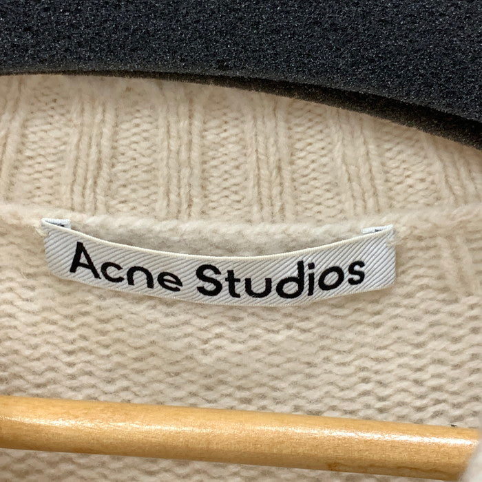 【中古品】【メンズ】 ACNE STUDIOS アクネストゥディオズ ニットセーター トップス ブランド 古着 オーバーサイズ 141-250316-gm-09-fuz サイズ：XL カラー：クリーム 万代Net店