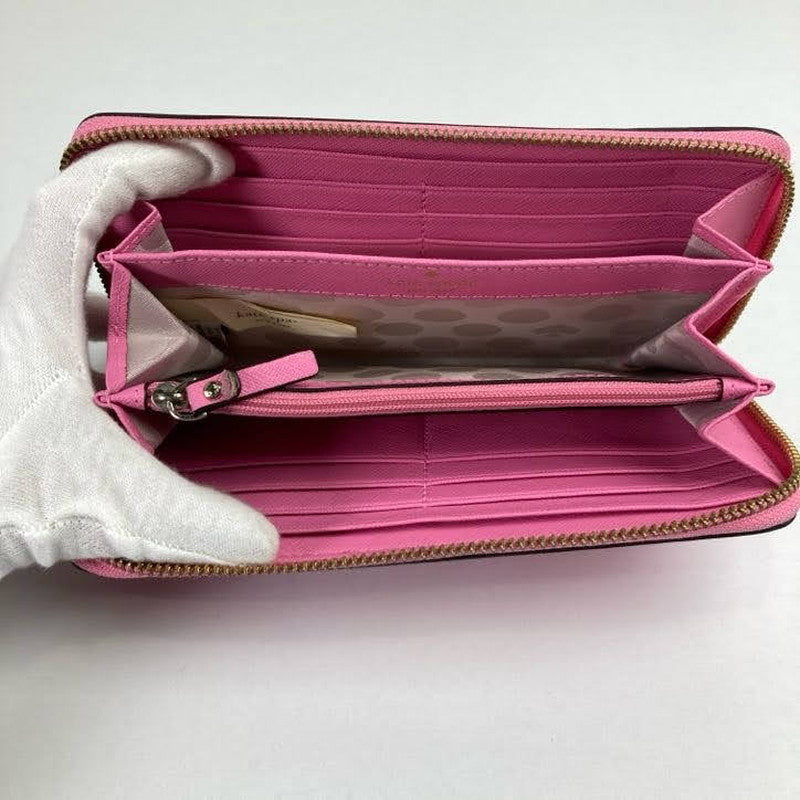 【中古品】【レディース】 KATE SPADE ケイトスペード 長財布 財布 201-260204-ky-24-fuz カラー：ピンク 万代Net店