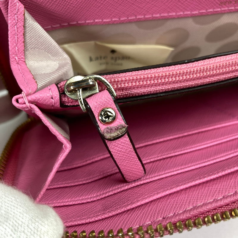 【中古品】【レディース】 KATE SPADE ケイトスペード 長財布 財布 201-260204-ky-24-fuz カラー：ピンク 万代Net店