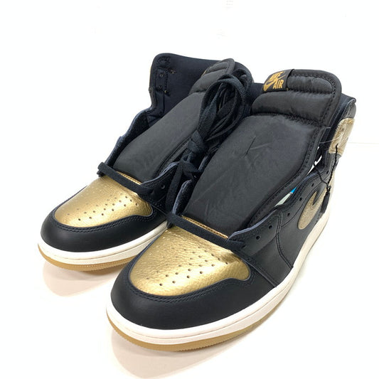 【中古美品】【メンズ】 NIKE ナイキ DZ5485-071 AIR JORDAN 1 RETRO HIGH OG エアジョーダン 1 スニーカー 160-250330-gm-32-fuz サイズ：27.5cm カラー：ブラック ゴールド 万代Net店