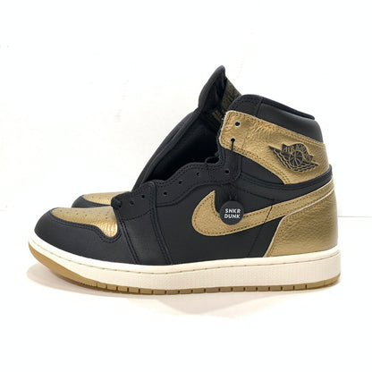 【中古美品】【メンズ】 NIKE ナイキ DZ5485-071 AIR JORDAN 1 RETRO HIGH OG エアジョーダン 1 スニーカー 160-250330-gm-32-fuz サイズ：27.5cm カラー：ブラック ゴールド 万代Net店