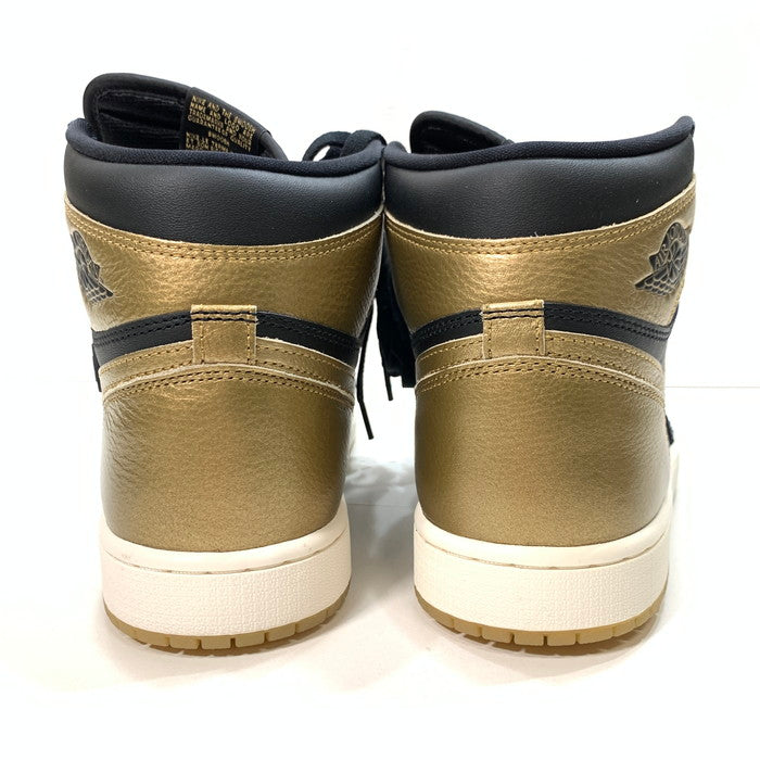 【中古美品】【メンズ】 NIKE ナイキ DZ5485-071 AIR JORDAN 1 RETRO HIGH OG エアジョーダン 1 スニーカー 160-250330-gm-32-fuz サイズ：27.5cm カラー：ブラック ゴールド 万代Net店