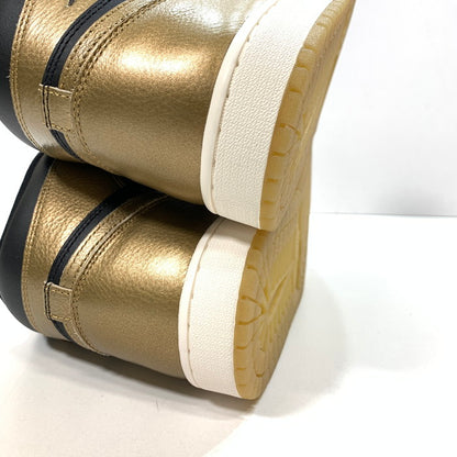 【中古美品】【メンズ】 NIKE ナイキ DZ5485-071 AIR JORDAN 1 RETRO HIGH OG エアジョーダン 1 スニーカー 160-250330-gm-32-fuz サイズ：27.5cm カラー：ブラック ゴールド 万代Net店