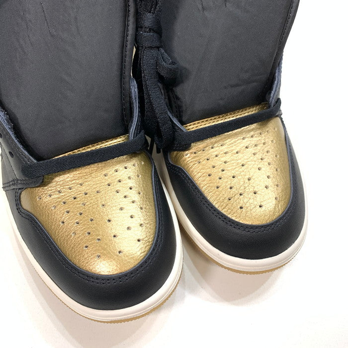 【中古美品】【メンズ】 NIKE ナイキ DZ5485-071 AIR JORDAN 1 RETRO HIGH OG エアジョーダン 1 スニーカー 160-250330-gm-32-fuz サイズ：27.5cm カラー：ブラック ゴールド 万代Net店
