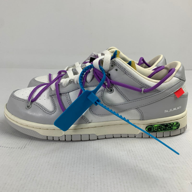 【中古美品】【メンズ】 ナイキ NIKE × OFF-WHITE DM1602-125 DUNK LOW "SAIL NEUTRAL GRAY" GRAY メンズ 26.0㎝ 黒タグ・箱付属 スニーカー 靴 160-260527-io-14-fuzh 万代Net店