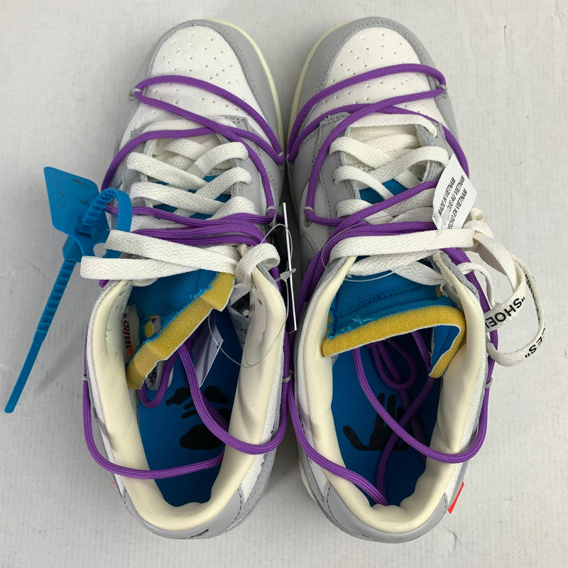 【中古美品】【メンズ】 ナイキ NIKE × OFF-WHITE DM1602-125 DUNK LOW "SAIL NEUTRAL GRAY" GRAY メンズ 26.0㎝ 黒タグ・箱付属 スニーカー 靴 160-260527-io-14-fuzh 万代Net店