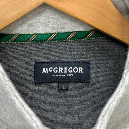 【中古品】【メンズ】 McGregor マックレガー ハーフジップスウェット 裏ボア トップス ブランド 古着 145-250323-gm-08-fuz サイズ：L カラー：グレー 万代Net店