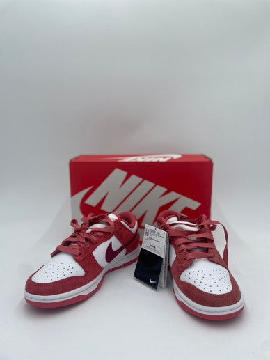 【中古美品】【レディース】 NIKE ナイキ DUNK LOW VDAY ダンクロー FQ7056-100 スニーカー 160-240815-NK-13-yok カラー：WHITE/TEAM RED-ADOBE 万代Net店