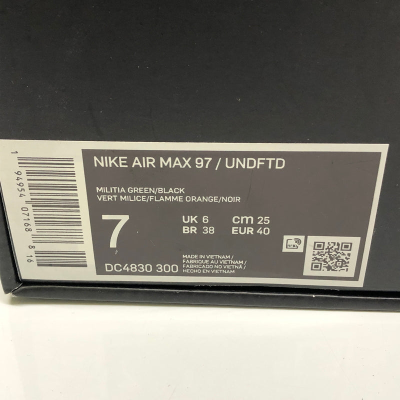 【中古品】【メンズ/レディース】 NIKE ナイキ × UNDEFEATED アンディフィーテッド DC4830-300 AIR MAX 97 靴 シューズ スニーカー 160-260904-AS-20-hon サイズ：25cm カラー：MULTIA GREEN/BLACK 万代Net店