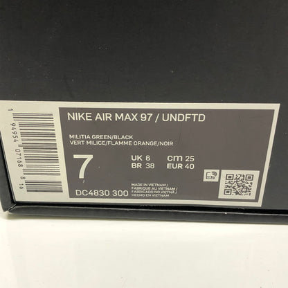 【中古品】【メンズ/レディース】 NIKE ナイキ × UNDEFEATED アンディフィーテッド DC4830-300 AIR MAX 97 靴 シューズ スニーカー 160-260904-AS-20-hon サイズ：25cm カラー：MULTIA GREEN/BLACK 万代Net店