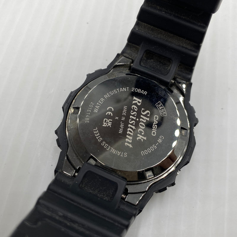 【中古品】【メンズ】 CASIO カシオ 5000SERIES FULL STAINLESS SCREW BACK DEGITAL G-SHOCK GW-5000U-1JF 5000シリーズ フルステンレス スクリューバック デジタル ジーショック 腕時計 196-260808-yo-12-tei カラー：ブラック 万代Net店