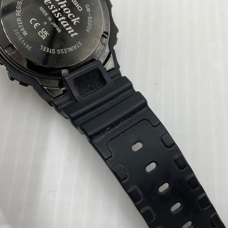 【中古品】【メンズ】 CASIO カシオ 5000SERIES FULL STAINLESS SCREW BACK DEGITAL G-SHOCK GW-5000U-1JF 5000シリーズ フルステンレス スクリューバック デジタル ジーショック 腕時計 196-260808-yo-12-tei カラー：ブラック 万代Net店