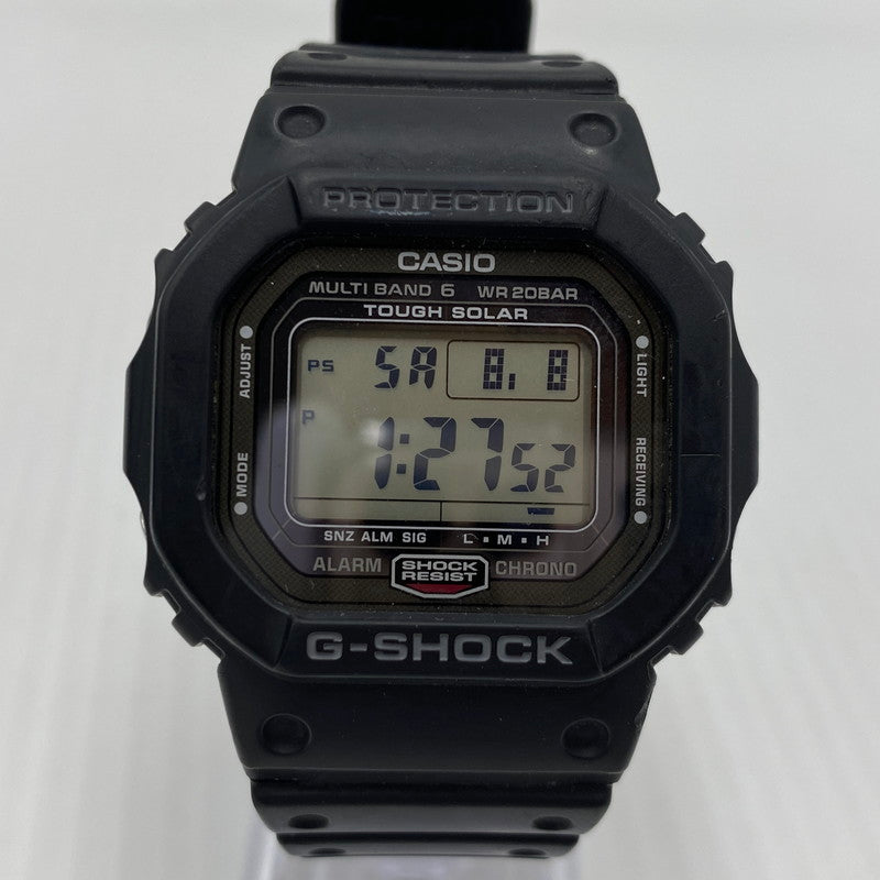 【中古品】【メンズ】 CASIO カシオ 5000SERIES FULL STAINLESS SCREW BACK DEGITAL G-SHOCK GW-5000U-1JF 5000シリーズ フルステンレス スクリューバック デジタル ジーショック 腕時計 196-260808-yo-12-tei カラー：ブラック 万代Net店
