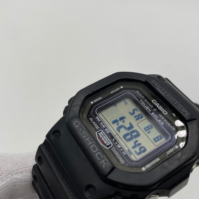 【中古品】【メンズ】 CASIO カシオ 5000SERIES FULL STAINLESS SCREW BACK DEGITAL G-SHOCK GW-5000U-1JF 5000シリーズ フルステンレス スクリューバック デジタル ジーショック 腕時計 196-260808-yo-12-tei カラー：ブラック 万代Net店