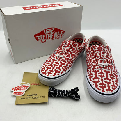 【中古品】【メンズ】 Supreme シュプリーム × VANS ヴァンズ 別注 コラボ SKATE ERA VN0A5KRV5XS スケート エラ スニーカー 靴 162-260618-ko-20-tei サイズ：27cm カラー：レッド 万代Net店