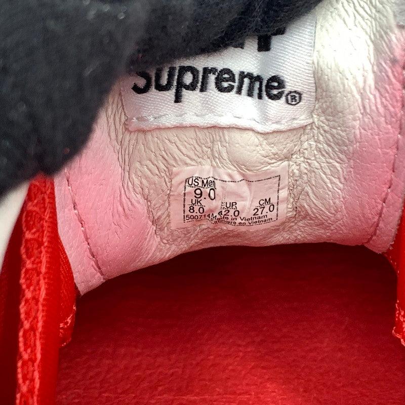 【中古品】【メンズ】 Supreme シュプリーム × VANS ヴァンズ 別注 コラボ SKATE ERA VN0A5KRV5XS スケート エラ スニーカー 靴 162-260618-ko-20-tei サイズ：27cm カラー：レッド 万代Net店