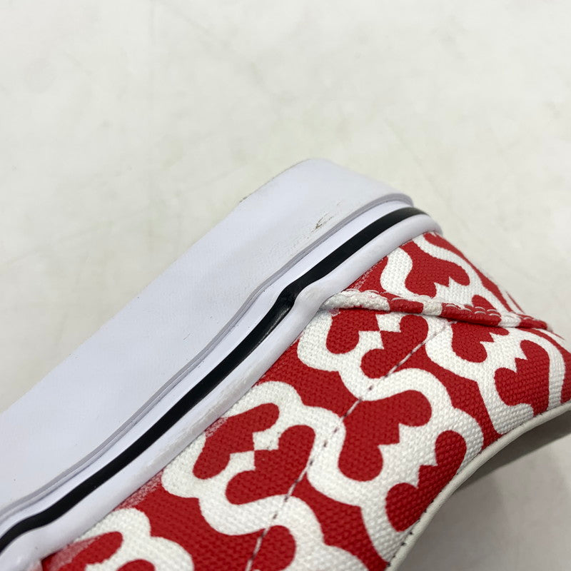 【中古品】【メンズ】 Supreme シュプリーム × VANS ヴァンズ 別注 コラボ SKATE ERA VN0A5KRV5XS スケート エラ スニーカー 靴 162-260618-ko-20-tei サイズ：27cm カラー：レッド 万代Net店
