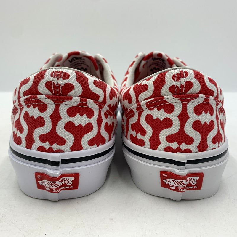 【中古品】【メンズ】 Supreme シュプリーム × VANS ヴァンズ 別注 コラボ SKATE ERA VN0A5KRV5XS スケート エラ スニーカー 靴 162-260618-ko-20-tei サイズ：27cm カラー：レッド 万代Net店