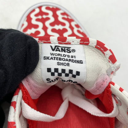 【中古品】【メンズ】 Supreme シュプリーム × VANS ヴァンズ 別注 コラボ SKATE ERA VN0A5KRV5XS スケート エラ スニーカー 靴 162-260618-ko-20-tei サイズ：27cm カラー：レッド 万代Net店