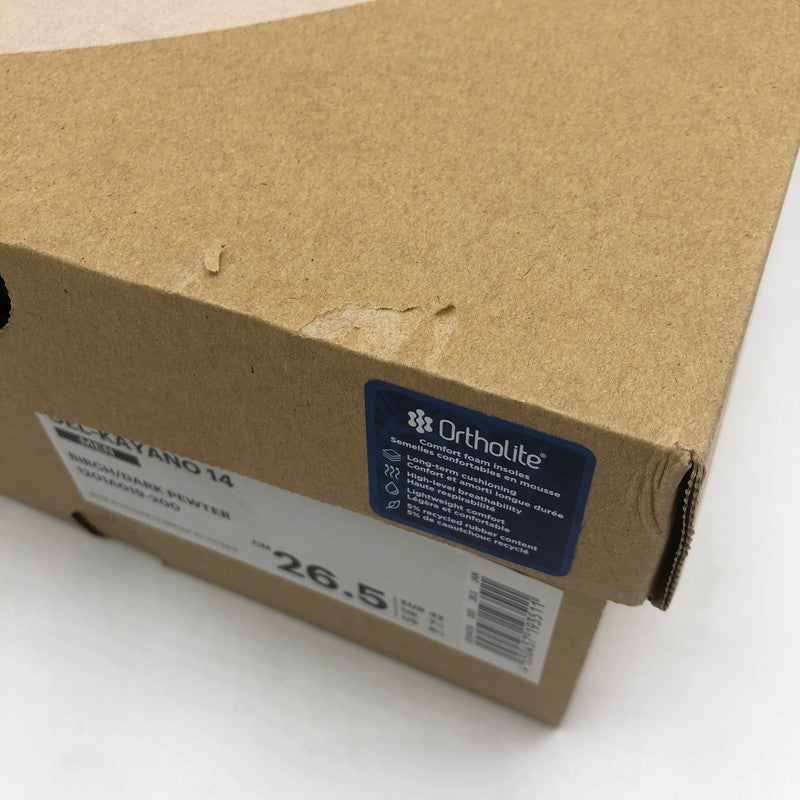 【未使用品】【メンズ】 asics アシックス GEL-KAYANO14 1201A019-200 ゲル カヤノ14 スニーカー 靴 162-250813-yo-06-tei カラー：BIRCH/DARK PEWTER 万代Net店