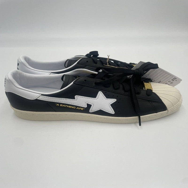 【中古美品】【メンズ】 adidas アディダス A BATHING APE ア ベイシング エイプ SUPERSTAR スーパースター 80S BAPE IF2385 161-241110-FY-7-yok カラー：CBLACK/FTWWHT/OWHITE 万代Net店